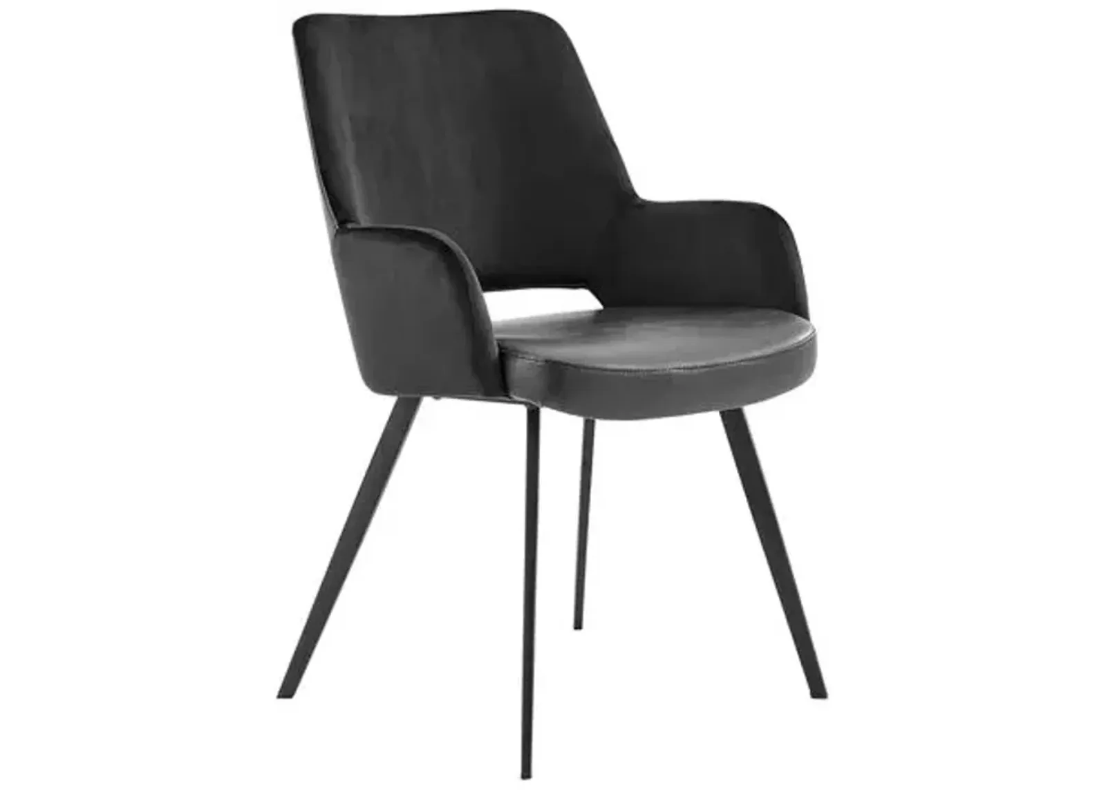 Vintara Armchair - Black Velvet