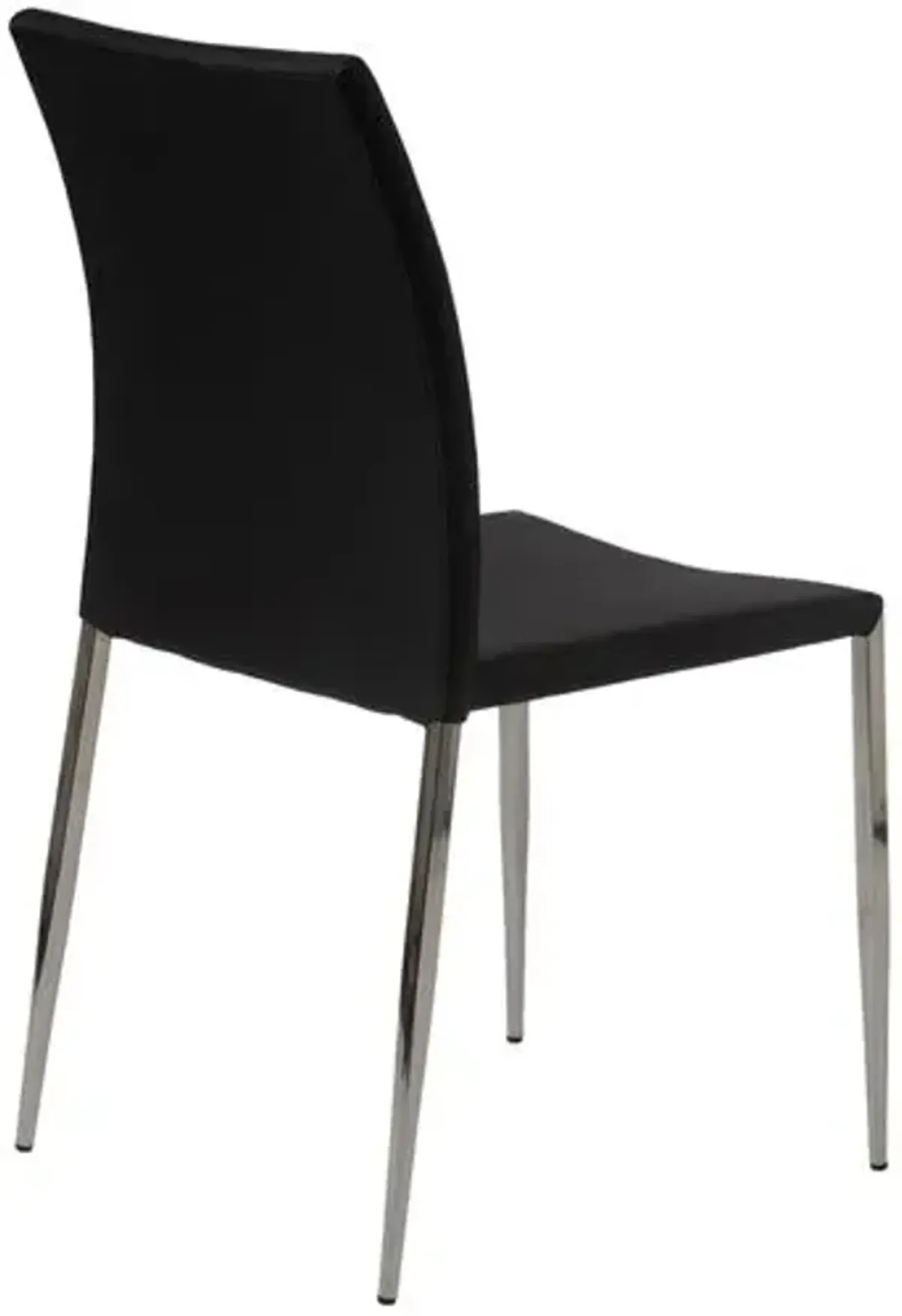 Set of 2 Thaline Stacking Chairs - Black