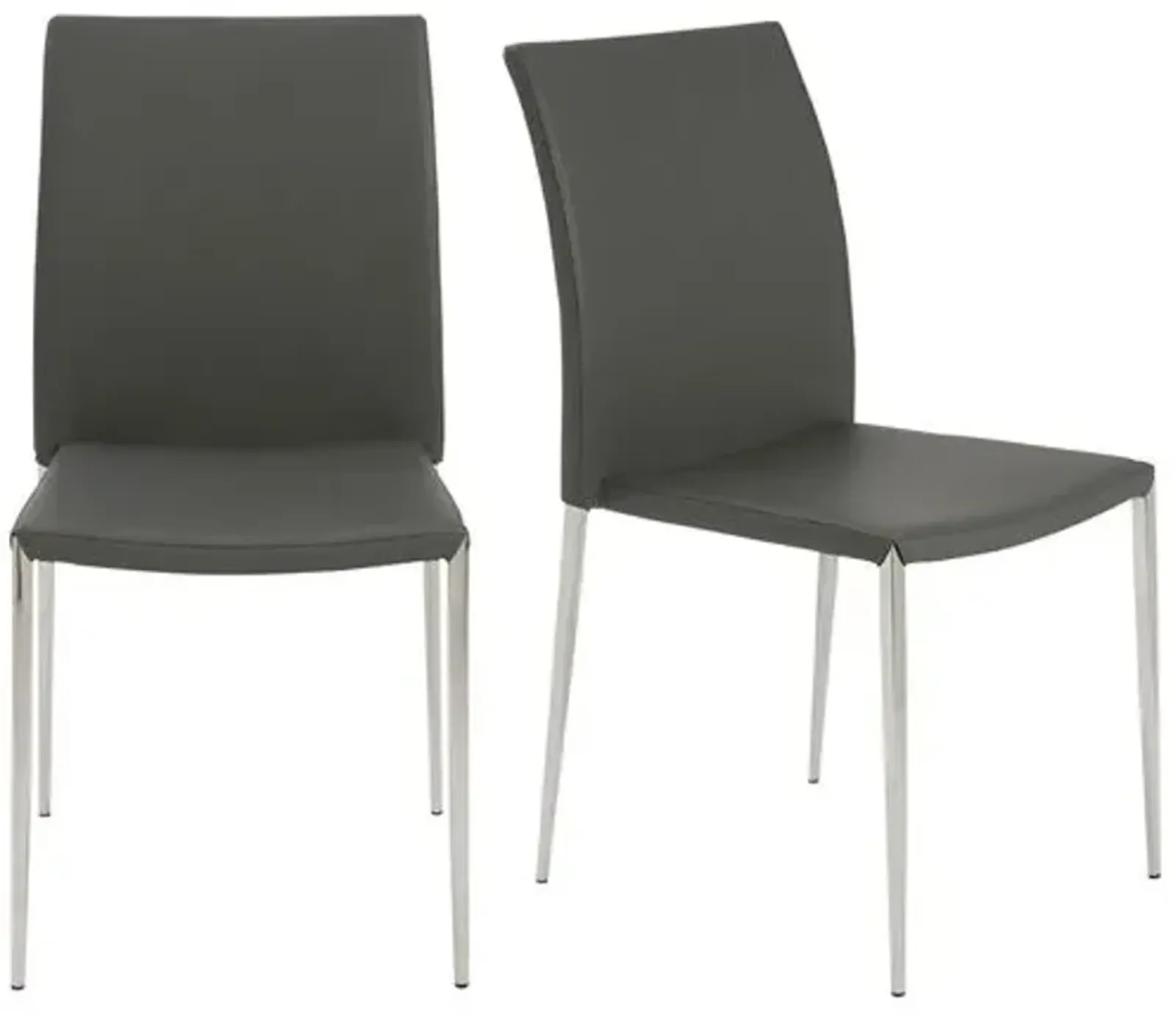 Set of 2 Thaline Stacking Chairs - Gray