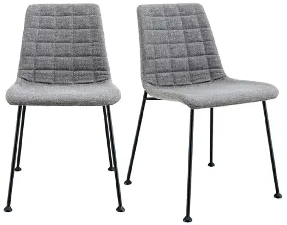 Set of 2 Tweedhaven Side Chairs - Gray