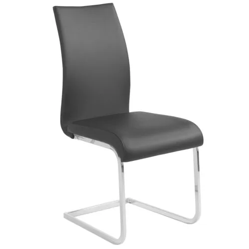 Set of 4 Virelia Side Chairs - Black