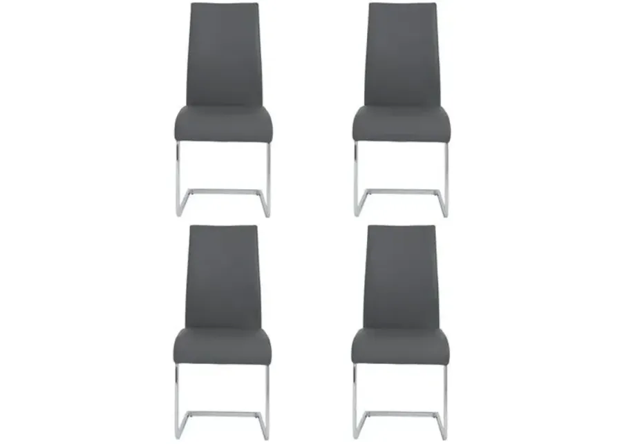 Set of 4 Virelia Side Chairs - Gray