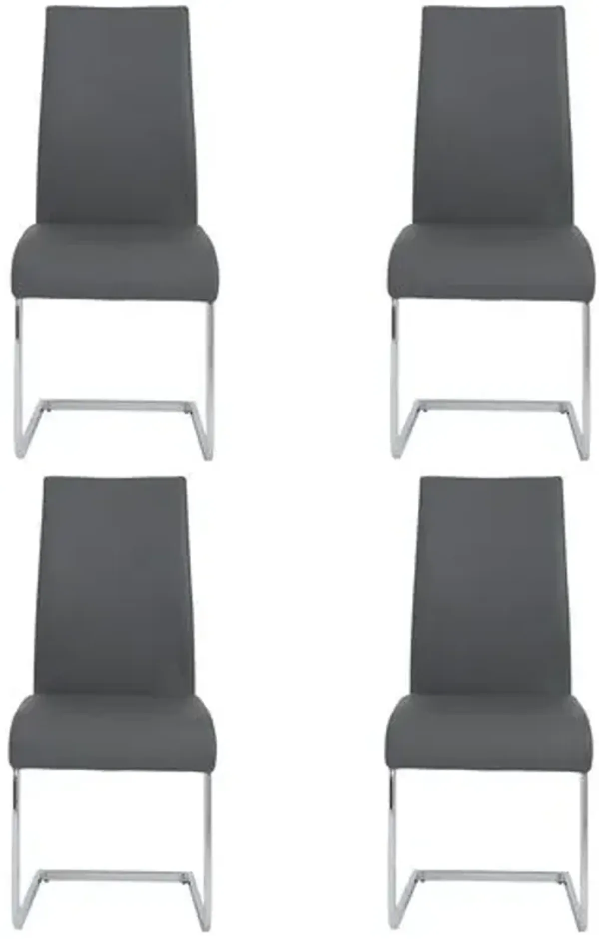 Set of 4 Virelia Side Chairs - Gray