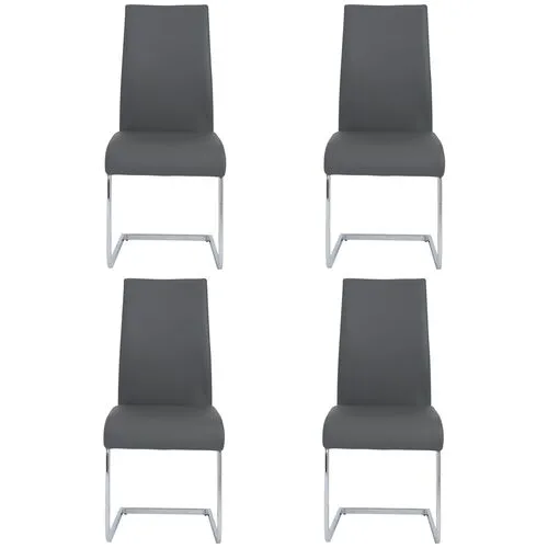 Set of 4 Virelia Side Chairs - Gray