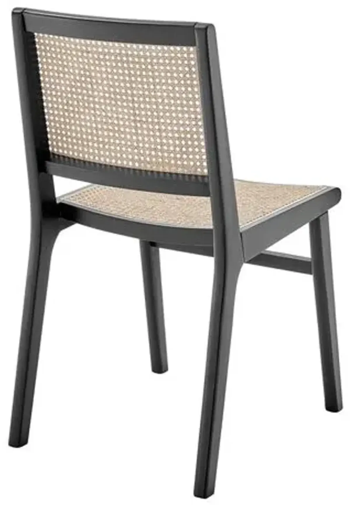 Harlow Cane Side Chair - Black