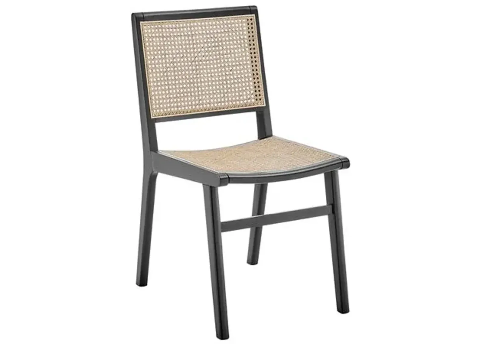 Harlow Cane Side Chair - Black