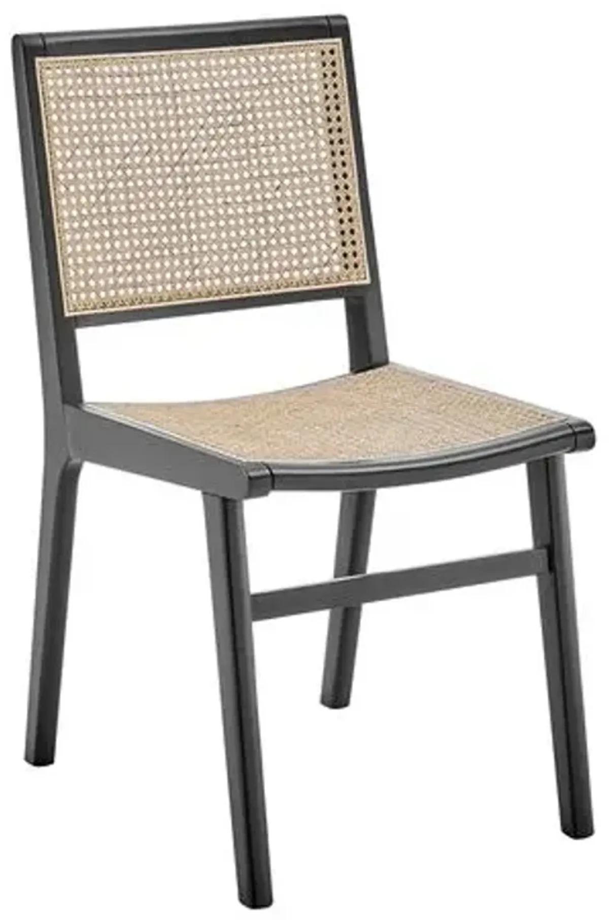 Harlow Cane Side Chair - Black