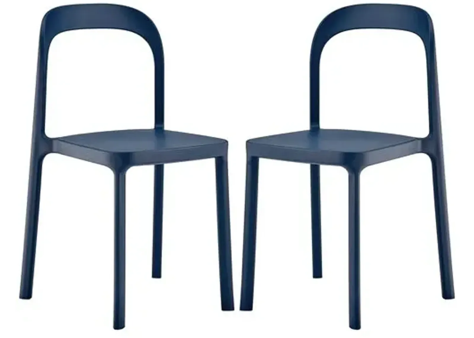 Set of 2 Clemmie Indoor/Outdoor Side Chairs - Blue