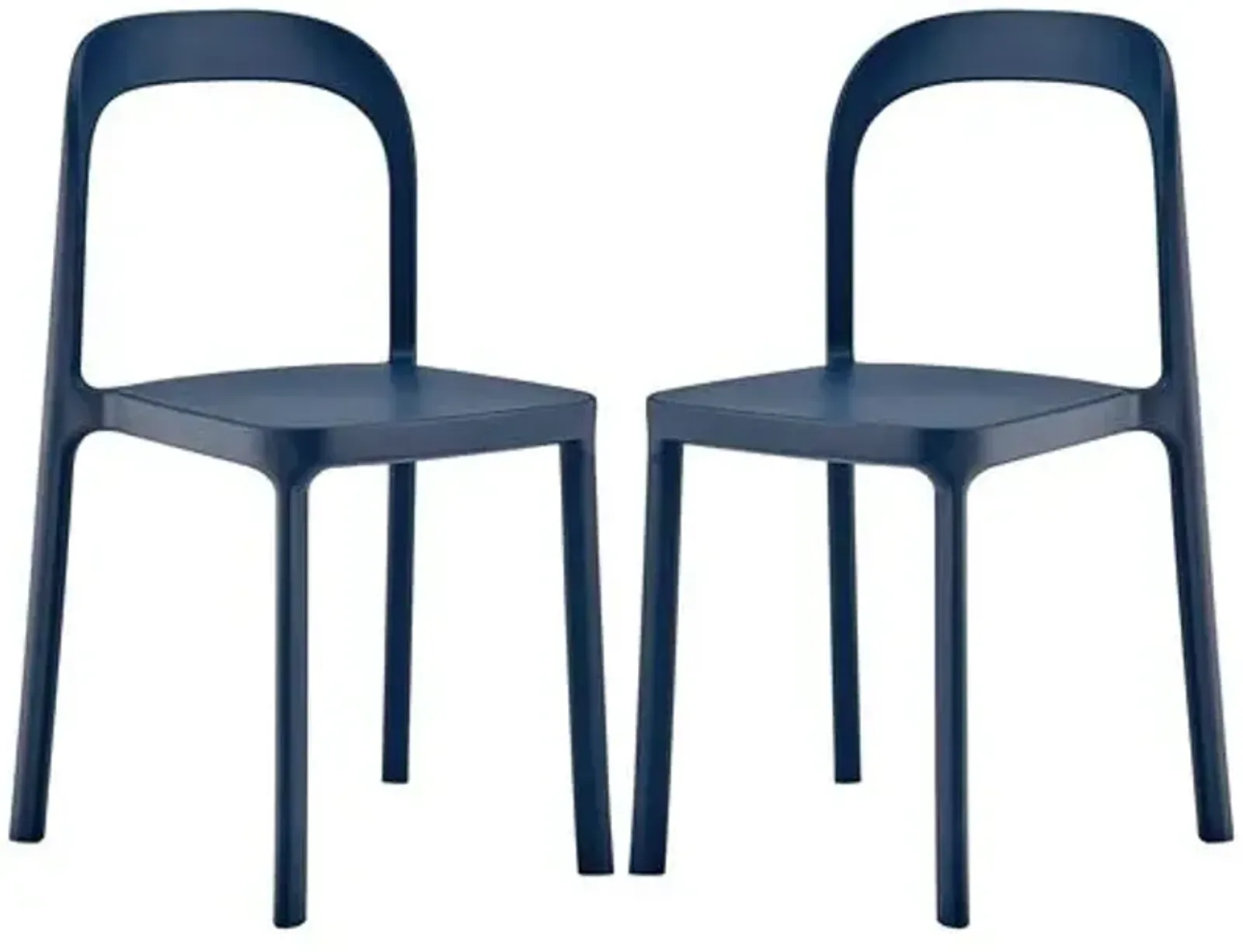 Set of 2 Clemmie Indoor/Outdoor Side Chairs - Blue