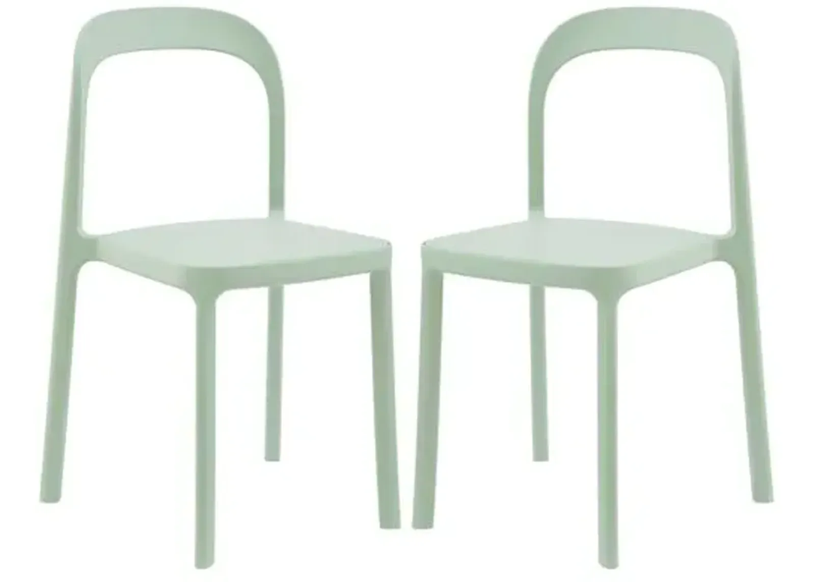 Set of 2 Clemmie Indoor/Outdoor Side Chairs - Green