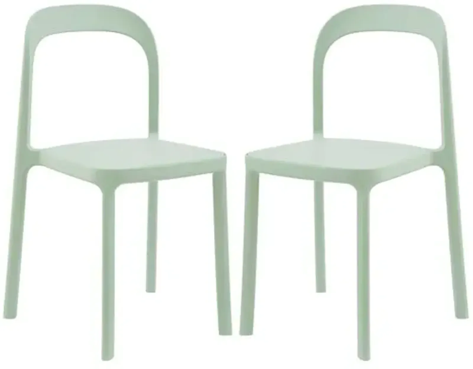 Set of 2 Clemmie Indoor/Outdoor Side Chairs - Green