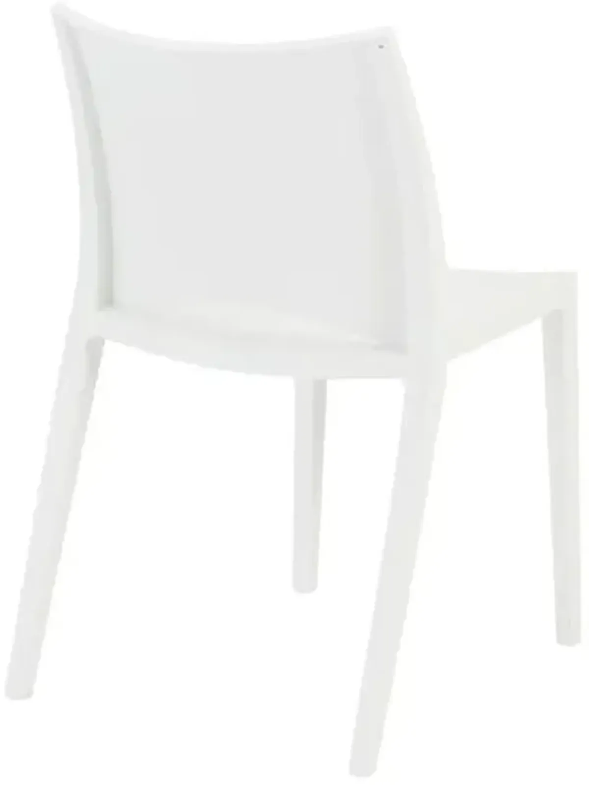 Set of 2 Jinni Indoor/Outdoor Stacking Chairs - White