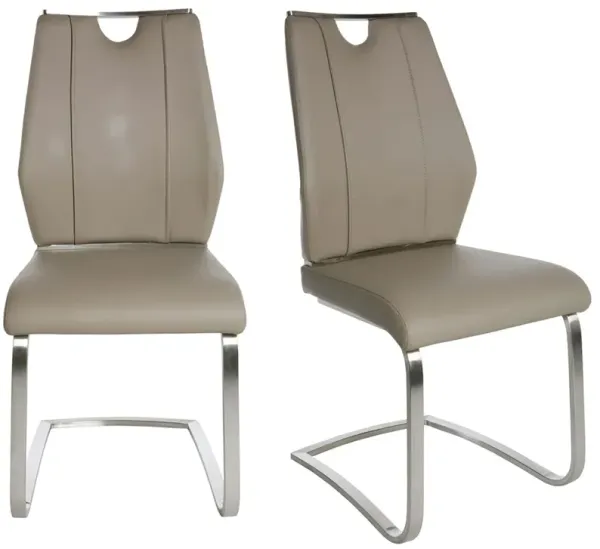 S/2 Serenade Side Chairs, Leatherette