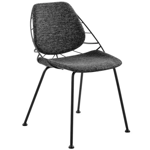 Set of 2 Florine Side Chairs - Black