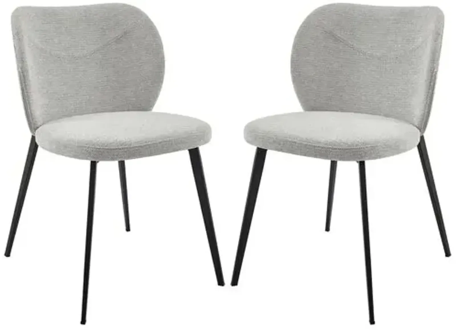 Set of 2 Caspia Side Chairs - Gray