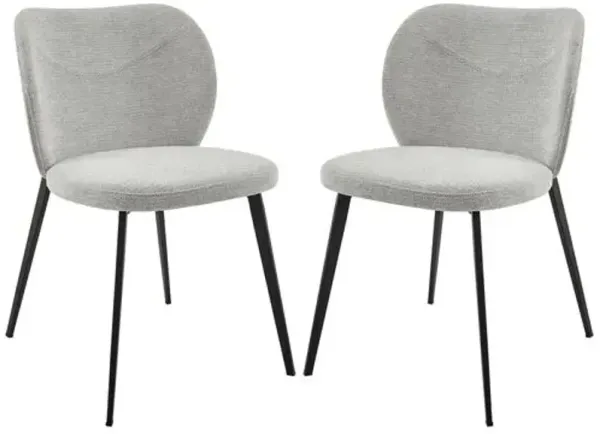 Set of 2 Caspia Side Chairs - Gray
