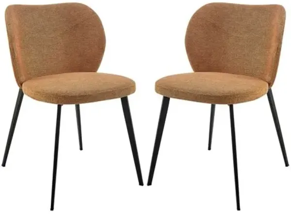 Set of 2 Caspia Side Chairs - Orange