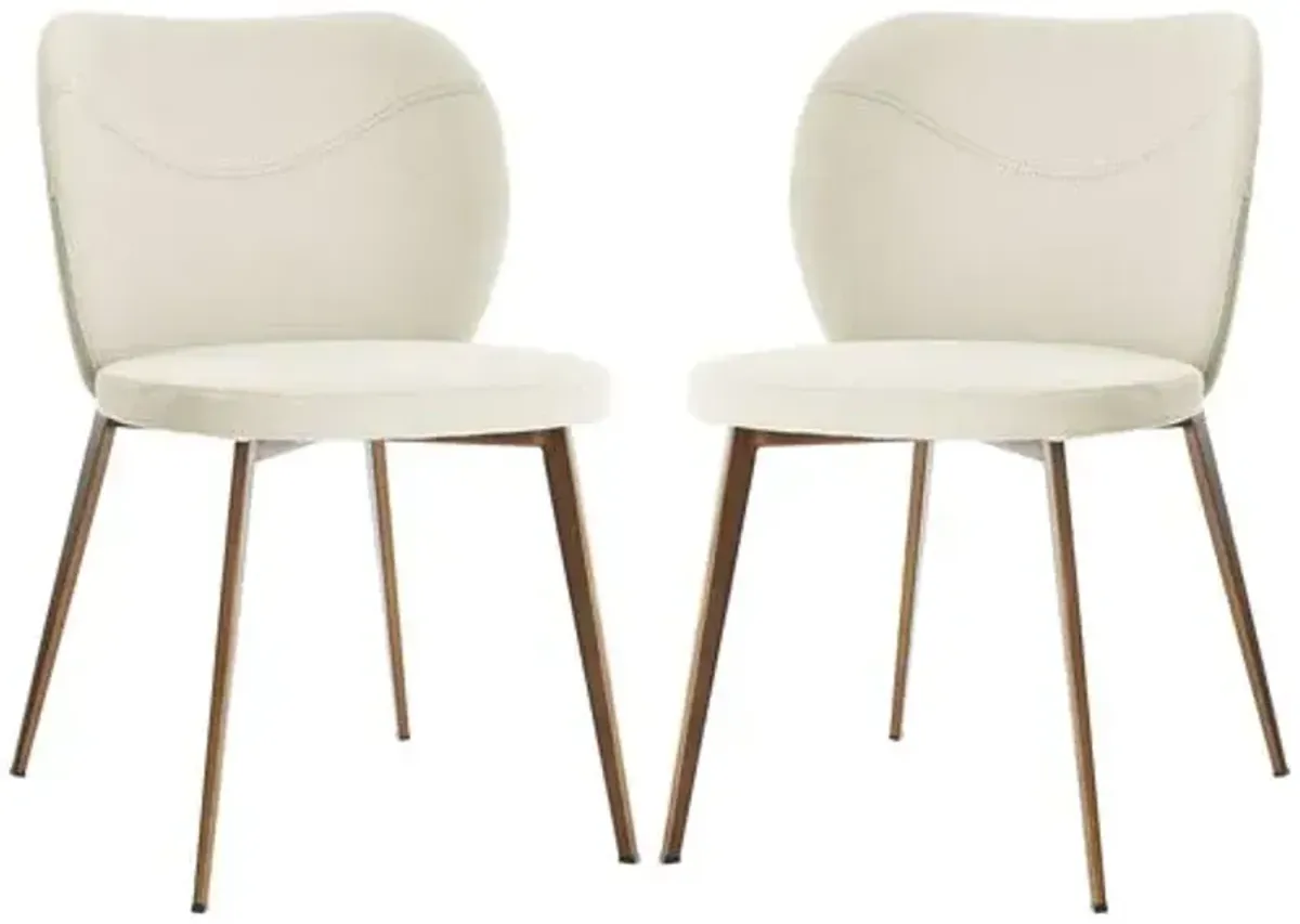 Set of 2 Caspia Side Chairs - Beige