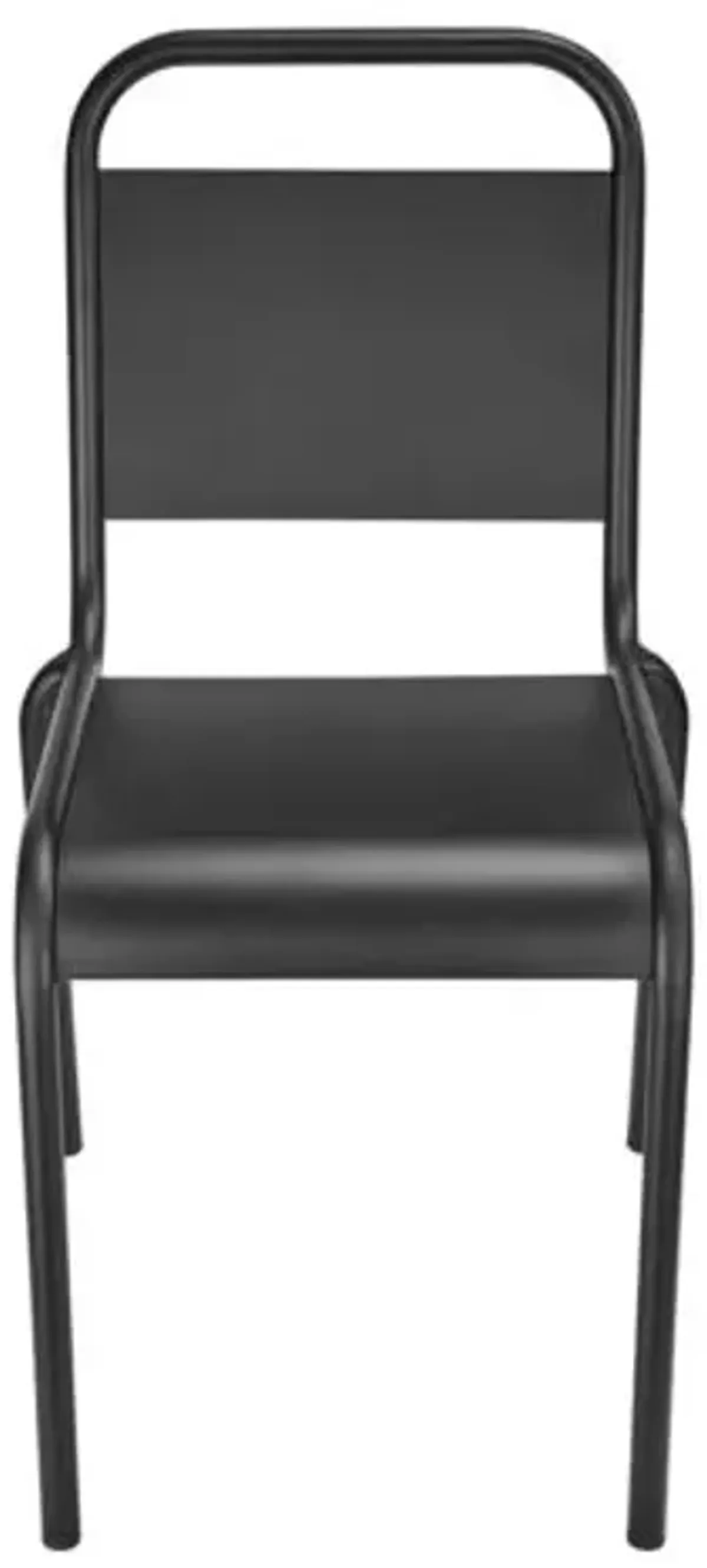 Set of 2 Terrafirma Outdoor Side Chairs - Black