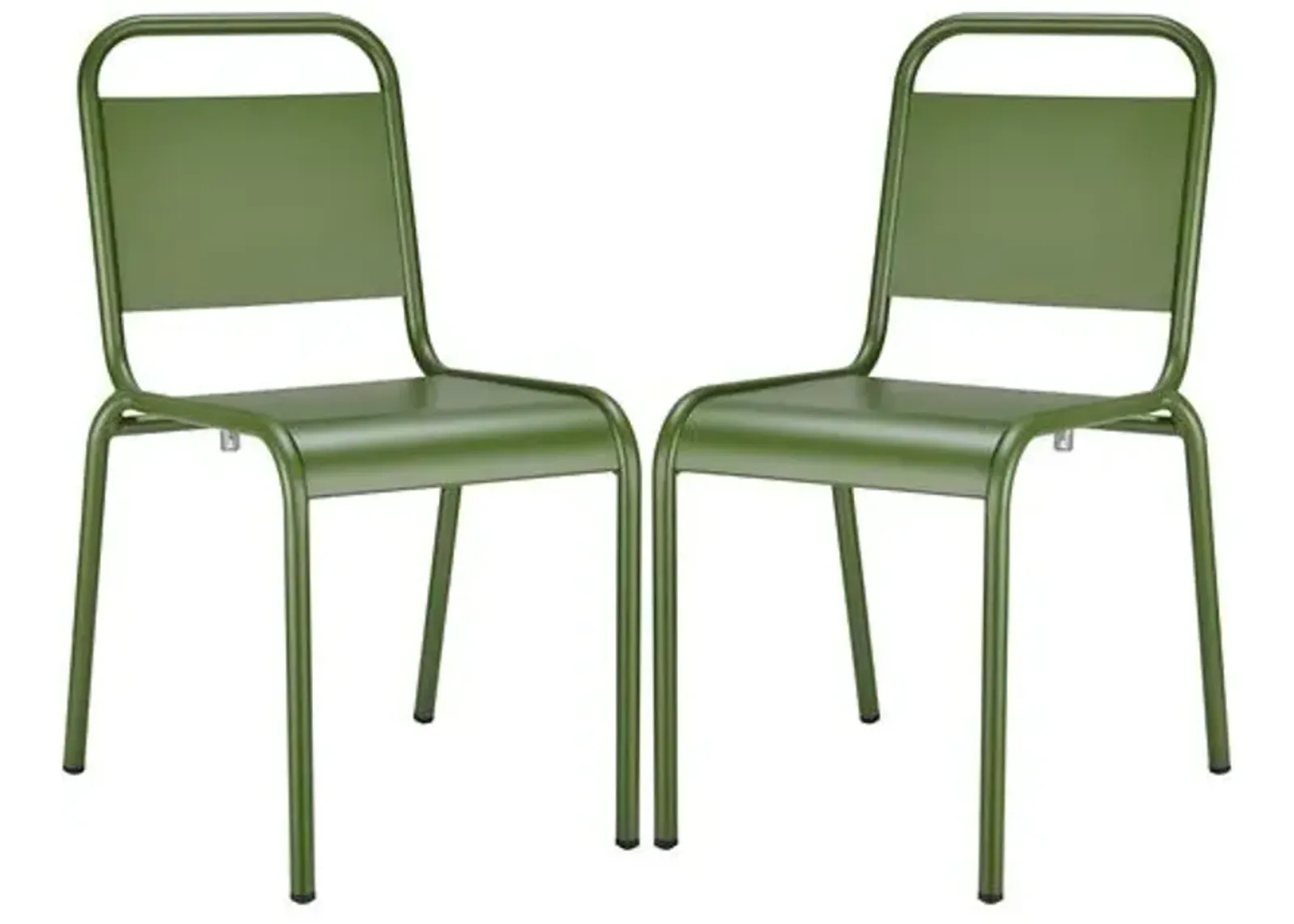 Set of 2 Terrafirma Outdoor Side Chairs - Green