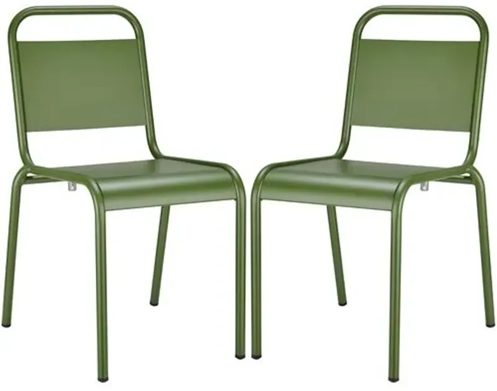 Set of 2 Terrafirma Outdoor Side Chairs - Green