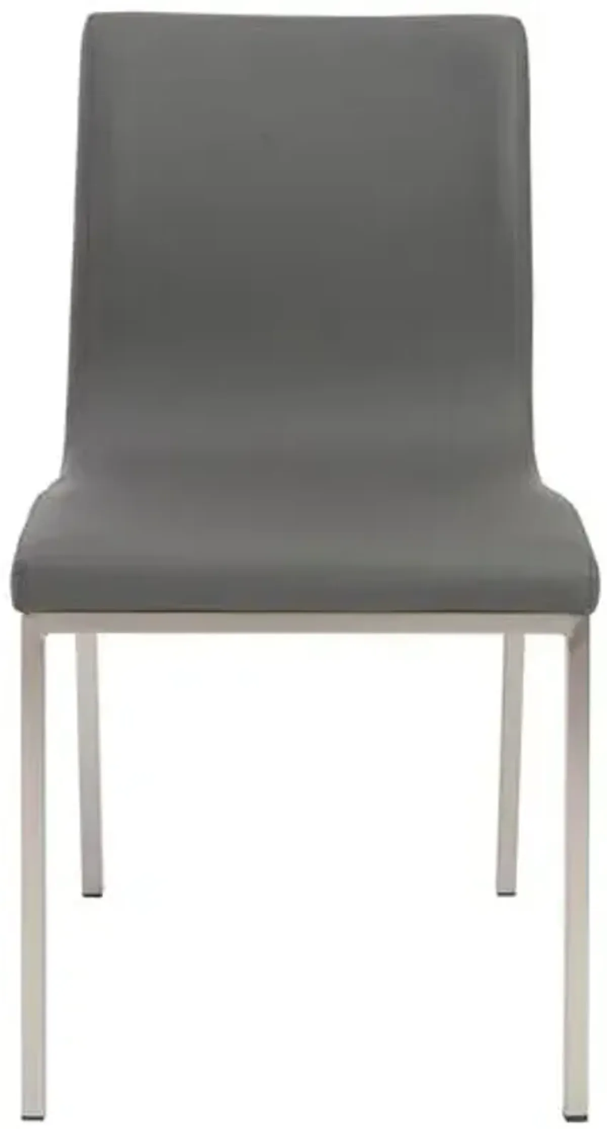 Set of 2 Vesta Side Chairs - Gray Leatherette