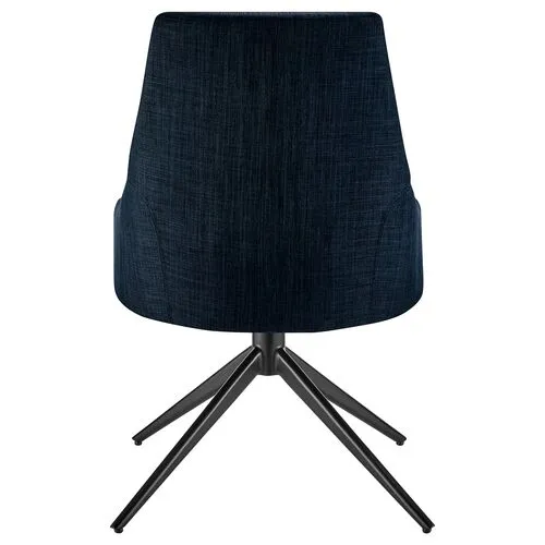 Hygge Twist Swivel Side Chair - Blue