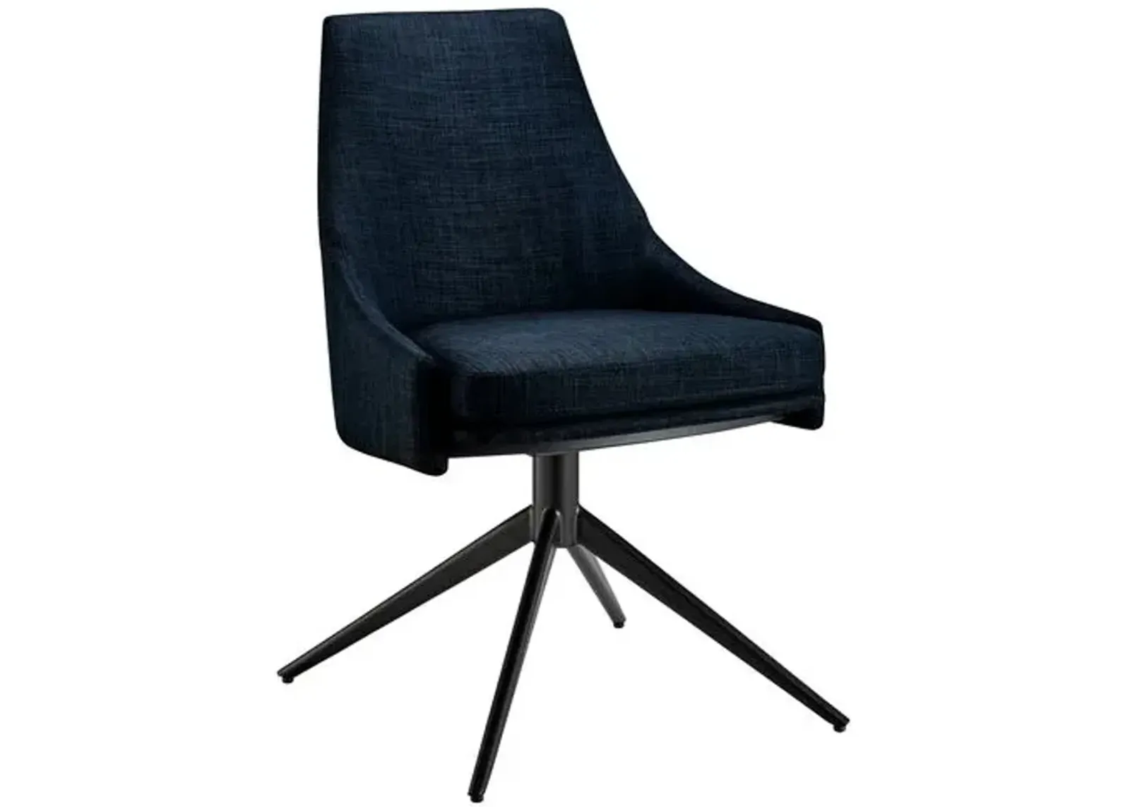 Hygge Twist Swivel Side Chair - Blue