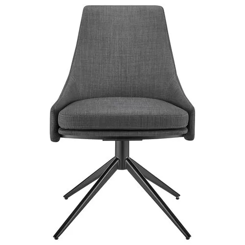 Hygge Twist Swivel Side Chair - Gray