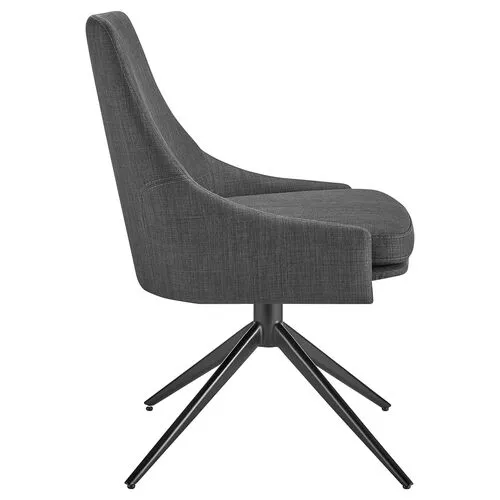 Hygge Twist Swivel Side Chair - Gray