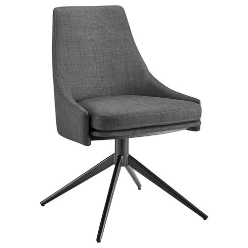Hygge Twist Swivel Side Chair - Gray