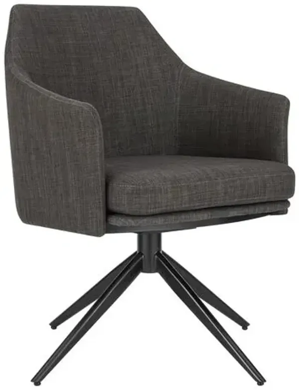 Hygge Twist Swivel Armchair - Gray