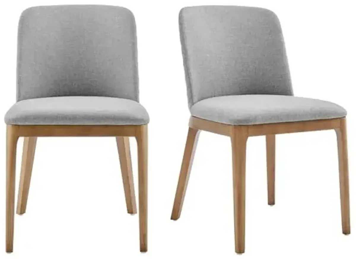 Set of 2 Quinnland Side Chairs - Gray