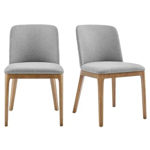 Set of 2 Quinnland Side Chairs - Gray