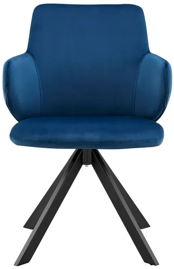 Velvique Swivel Side Chair, Velvet