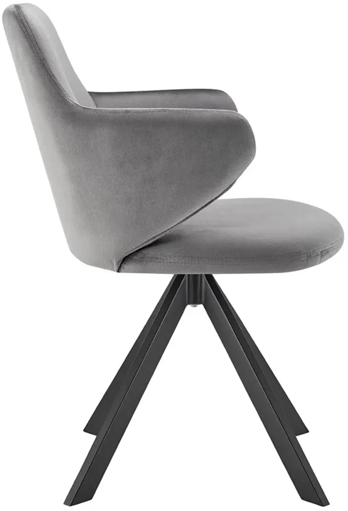 Velvique Swivel Side Chair, Velvet