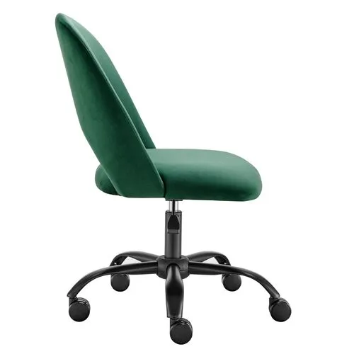 Velstara Office Chair - Velvet - Green