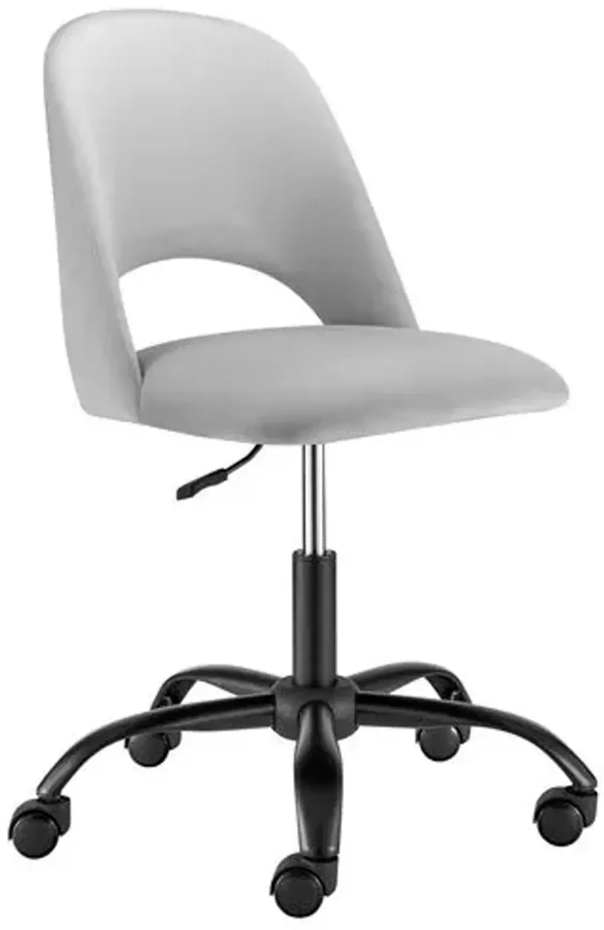 Velstara Office Chair - Velvet - Gray