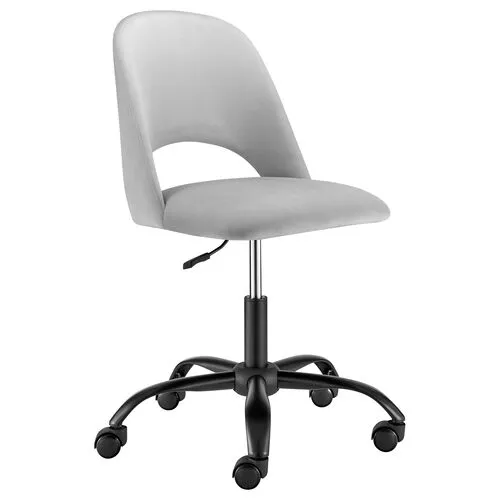 Velstara Office Chair - Velvet - Gray