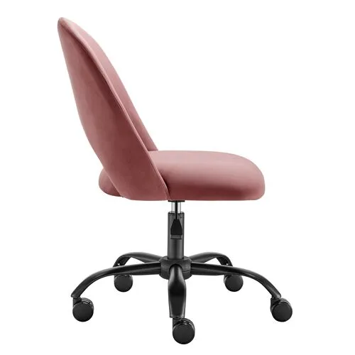 Velstara Office Chair - Velvet - Pink