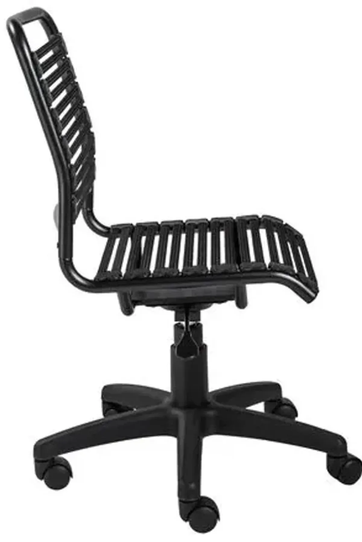 Flexara Bungie Flat Low Back Office Chair - Black