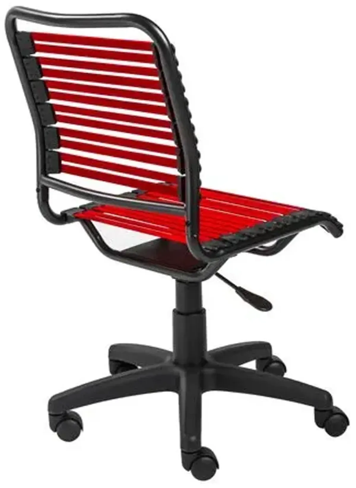 Flexara Bungie Flat Low Back Office Chair - Red