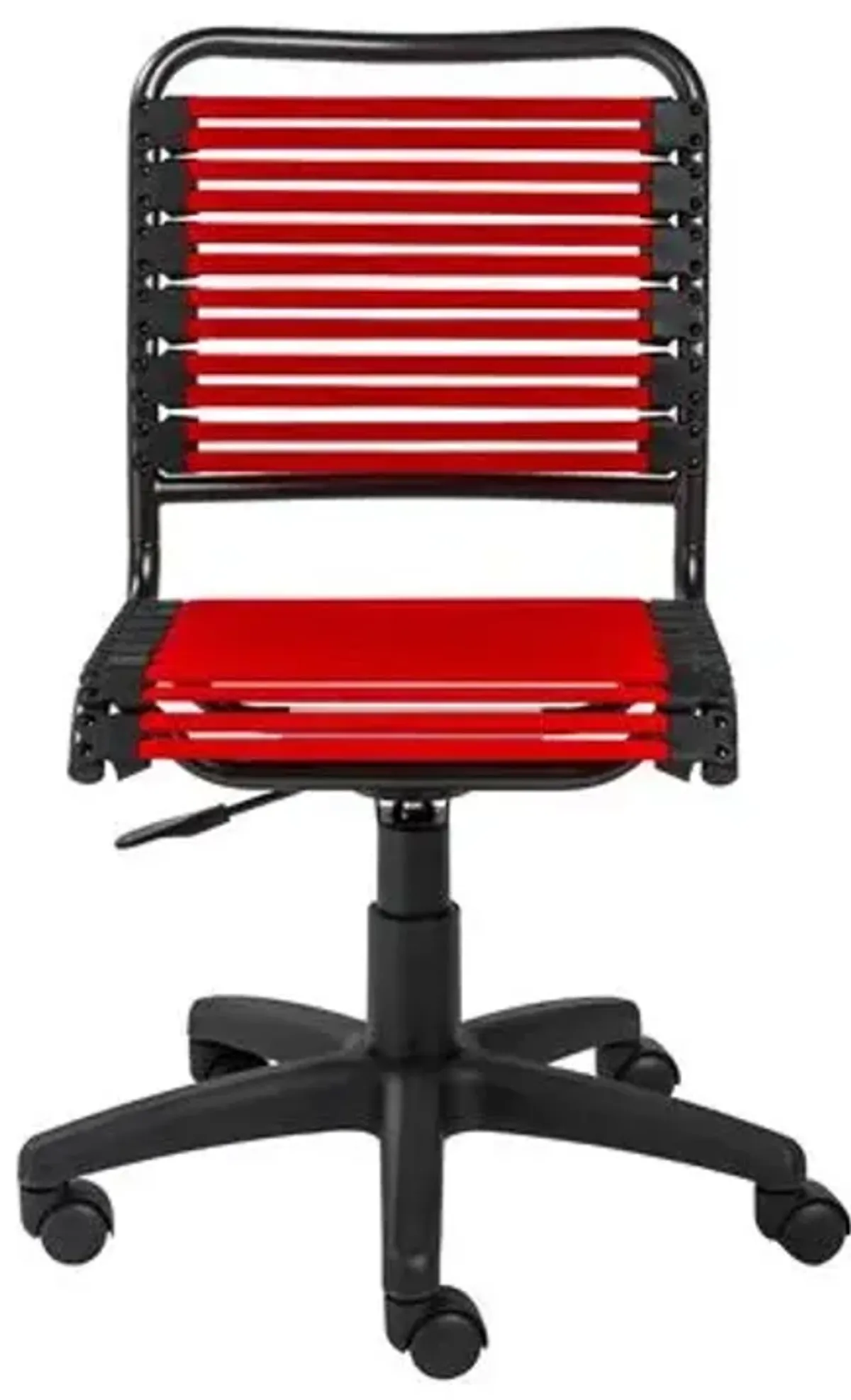 Flexara Bungie Flat Low Back Office Chair - Red