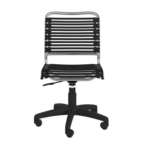 Flexara Bungie Flat Low Back Office Chair - Black