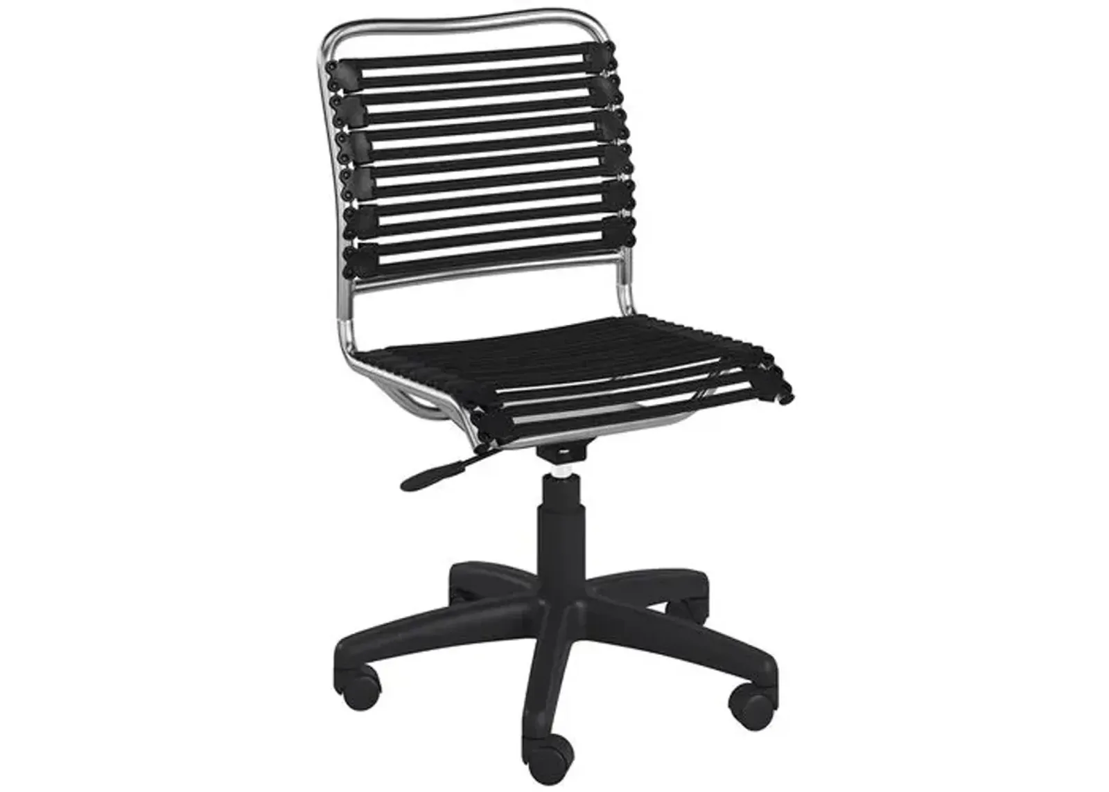 Flexara Bungie Flat Low Back Office Chair - Black