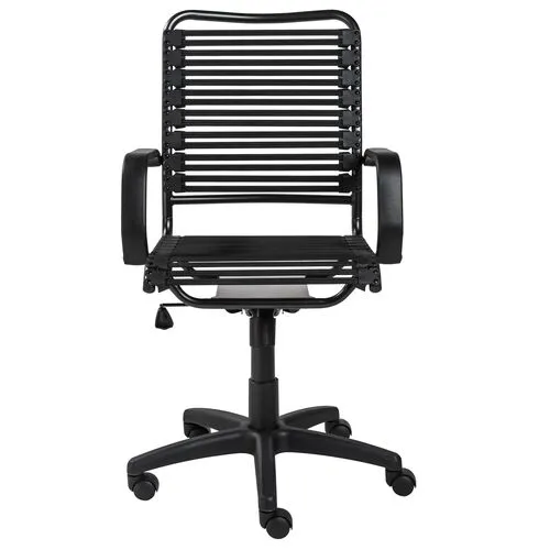 Flexara Bungie Flat High Back Office Chair - Black