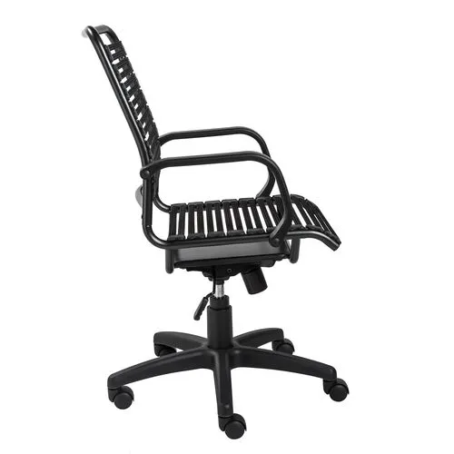 Flexara Bungie Flat High Back Office Chair - Black