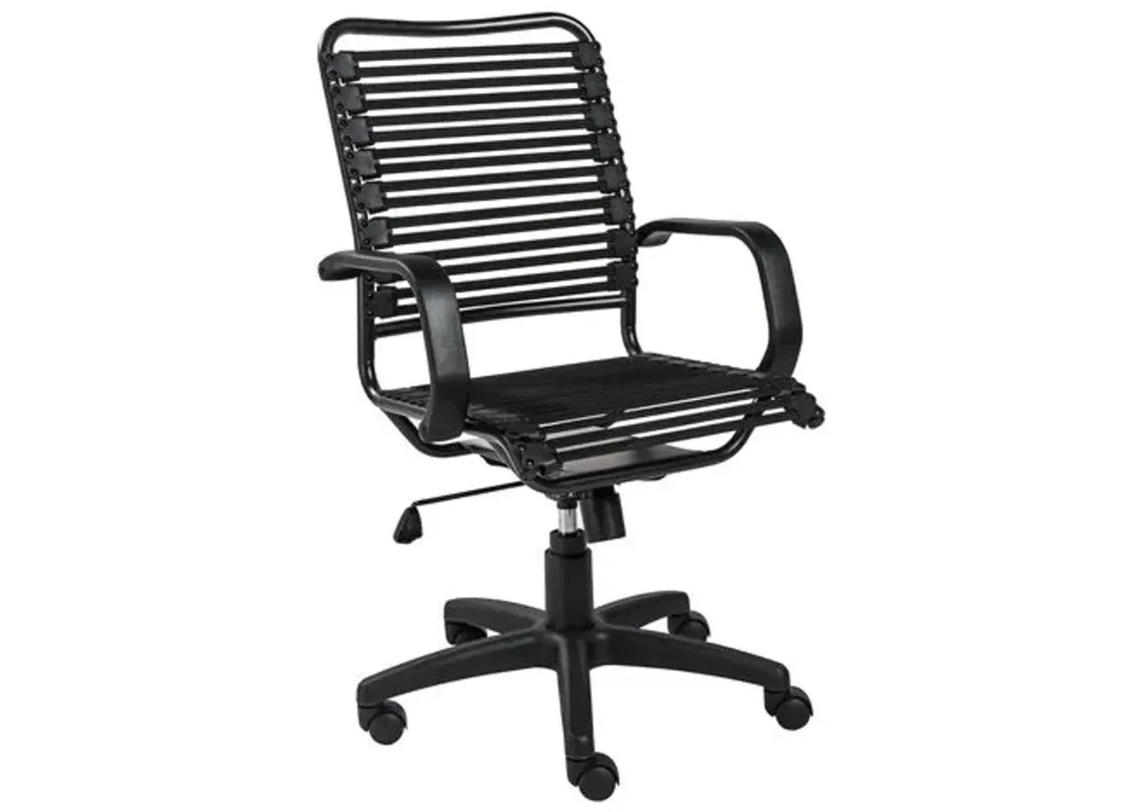 Flexara Bungie Flat High Back Office Chair - Black