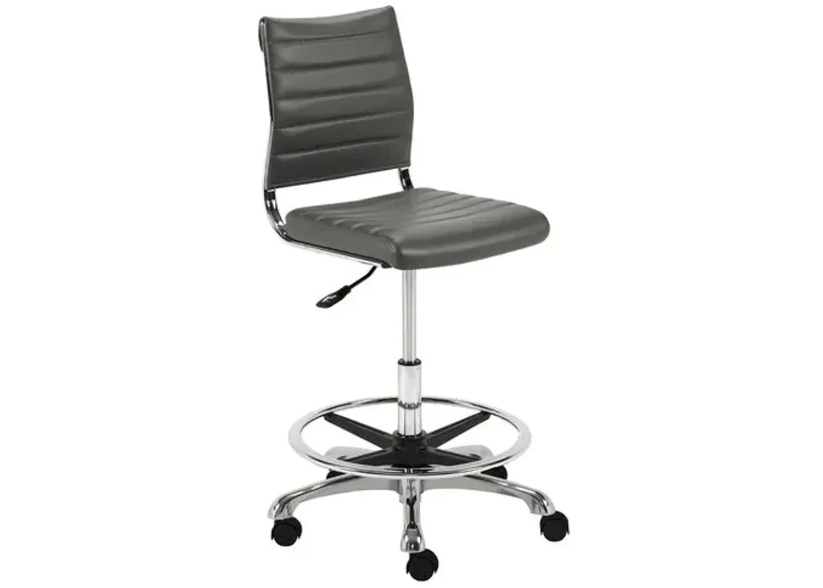 Osbert Adjustable Drafting Stool - Gray