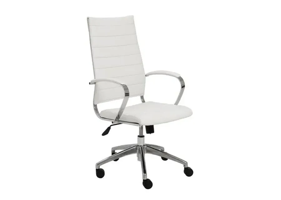 Osbert High Back Office Chair - White